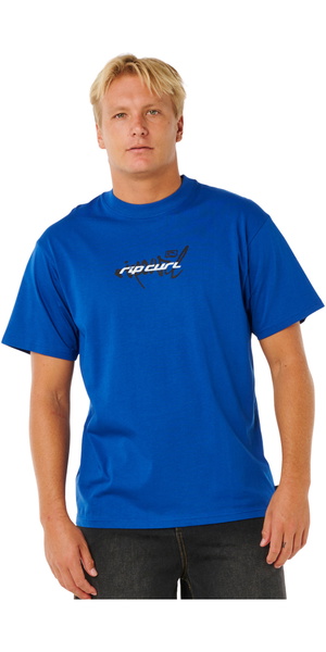 2026 Rip Curl Mens Inner Visions Blast Over Tee 0XNMTE - Electric Cobalt